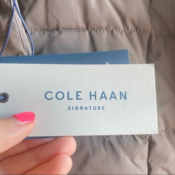 🌟SOLD🌟Cole Haan XL Carbon Grey Bib Insert Down & Feather Fill Coat NWT - Picture 3 of 6
